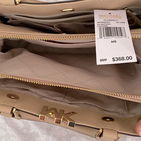 Michael Kors Florence large leather satchel - Picture 3 of 5